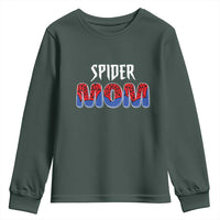 Funny Spider Mom Youth Sweatshirt Son Birthday Party