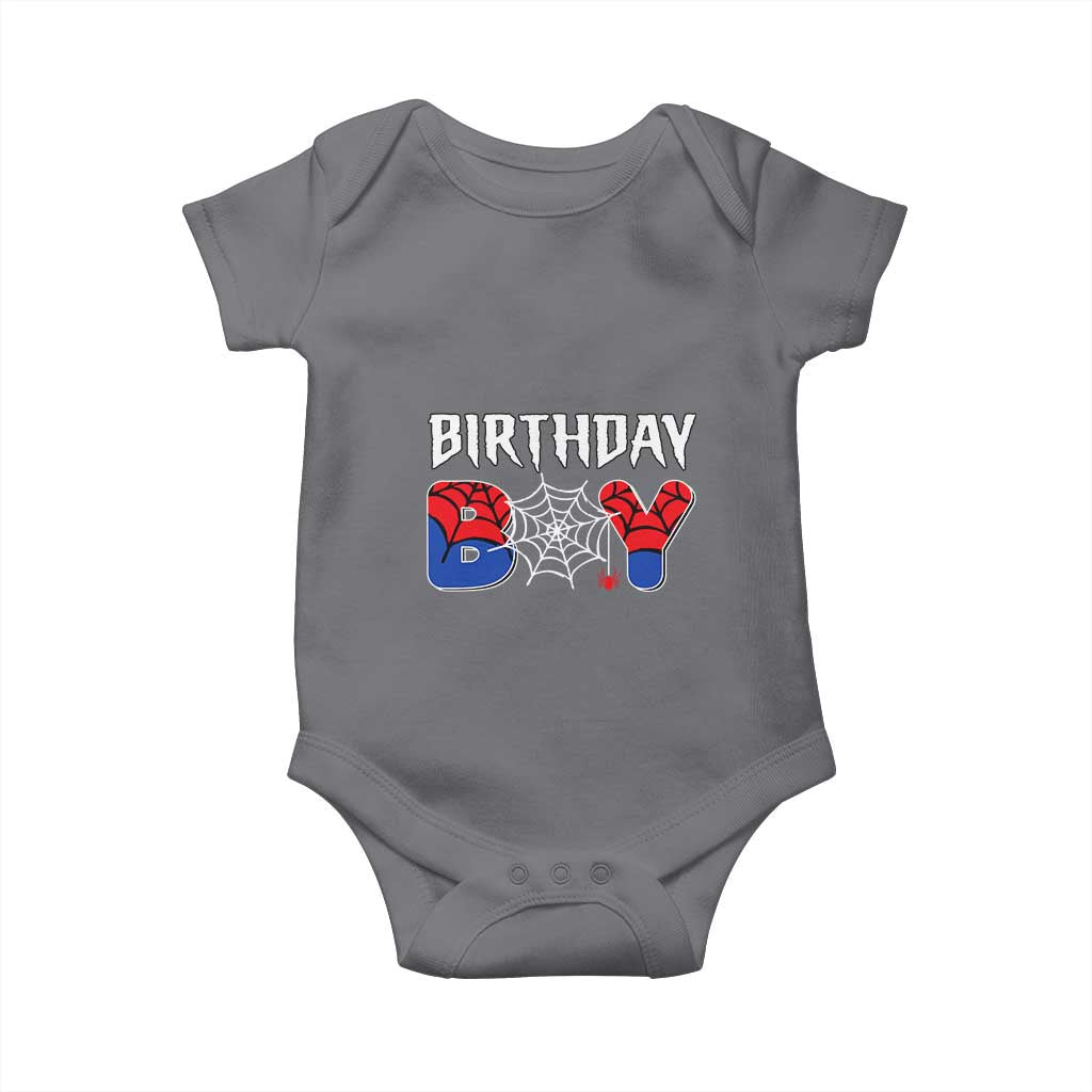 Spider Birthday Boy Baby Onesie Bday Spiders Party