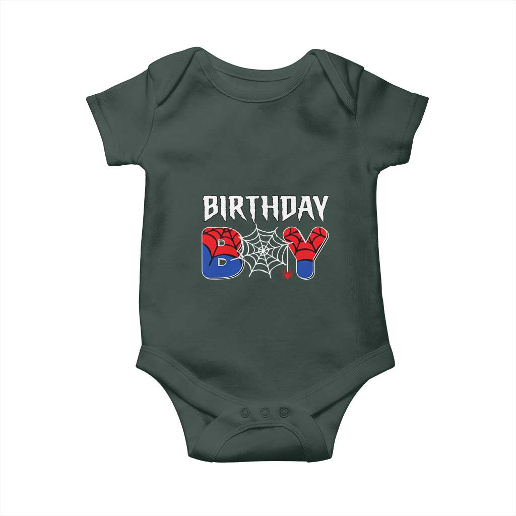 Spider Birthday Boy Baby Onesie Bday Spiders Party