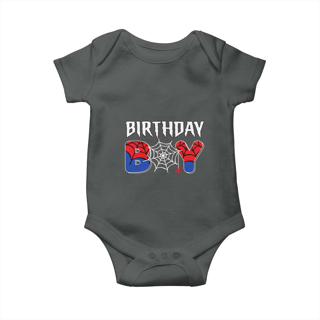 Spider Birthday Boy Baby Onesie Bday Spiders Party