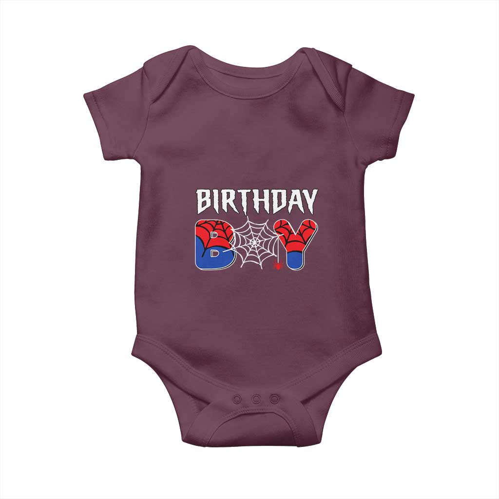 Spider Birthday Boy Baby Onesie Bday Spiders Party