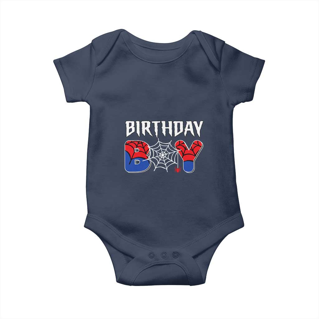 Spider Birthday Boy Baby Onesie Bday Spiders Party