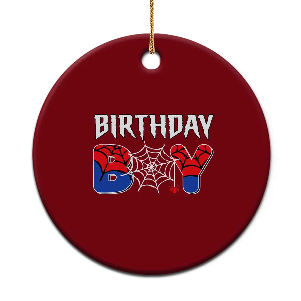 Spider Birthday Boy Ceramic Ornament Bday Spiders Party - Wonder Print Shop