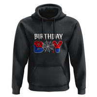 Spider Birthday Boy Hoodie Bday Spiders Party
