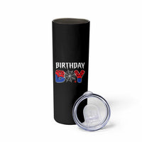 Spider Birthday Boy Skinny Tumbler Bday Spiders Party