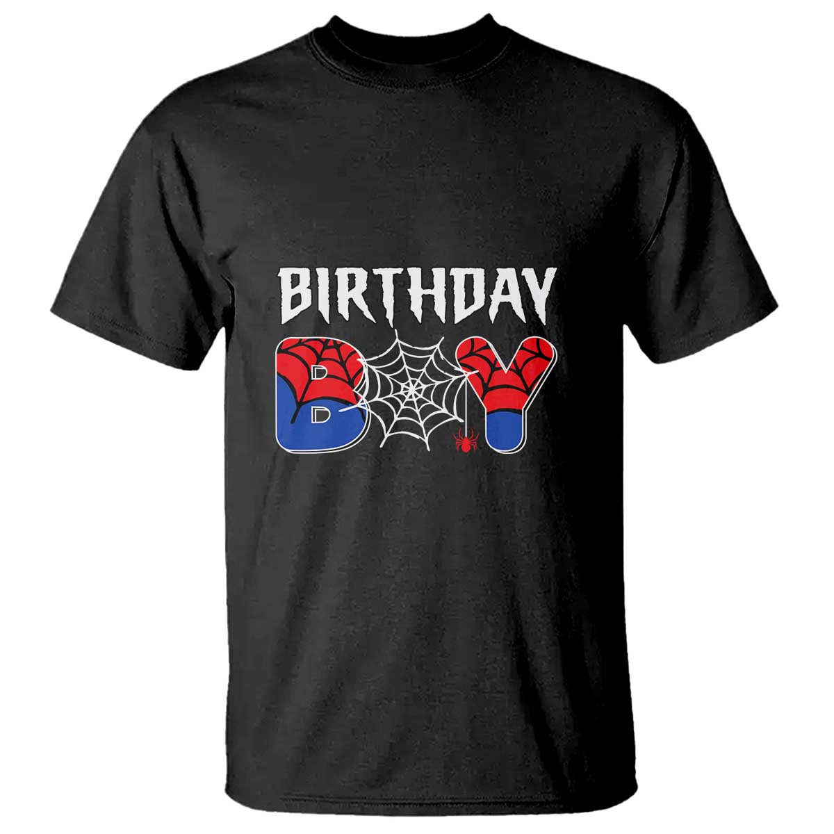 Spider Birthday Boy T Shirt Bday Spiders Party