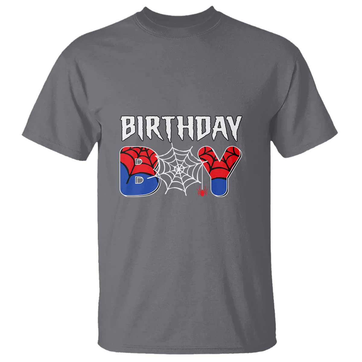 Spider Birthday Boy T Shirt Bday Spiders Party