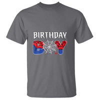 Spider Birthday Boy T Shirt Bday Spiders Party