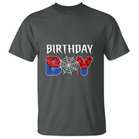 Spider Birthday Boy T Shirt Bday Spiders Party