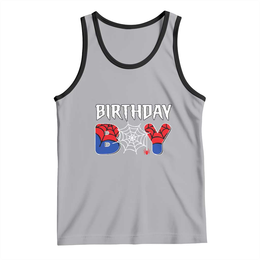 Spider Birthday Boy Tank Top Bday Spiders Party