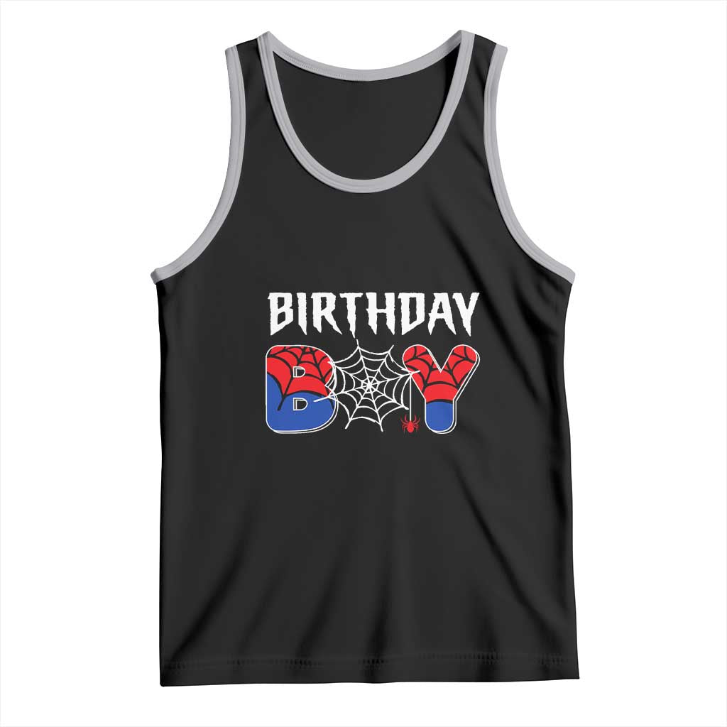 Spider Birthday Boy Tank Top Bday Spiders Party