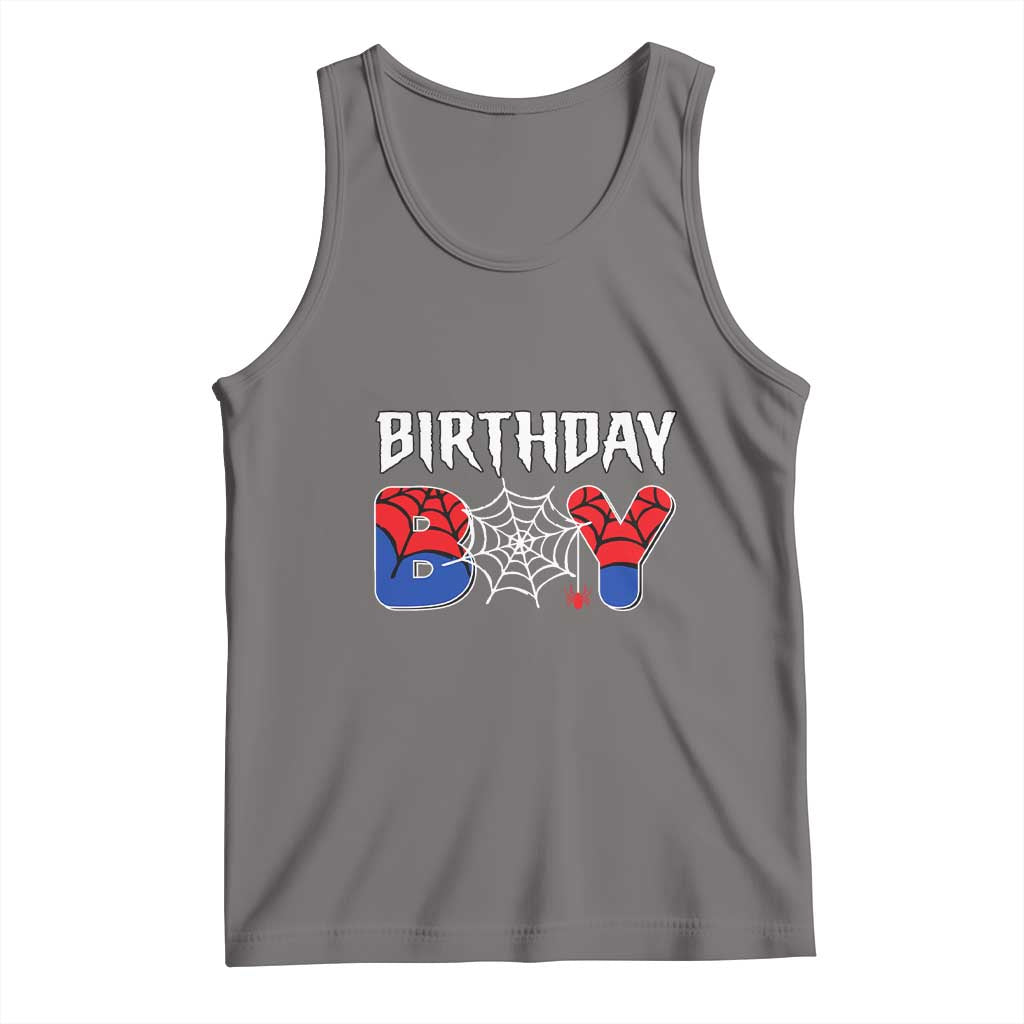 Spider Birthday Boy Tank Top Bday Spiders Party