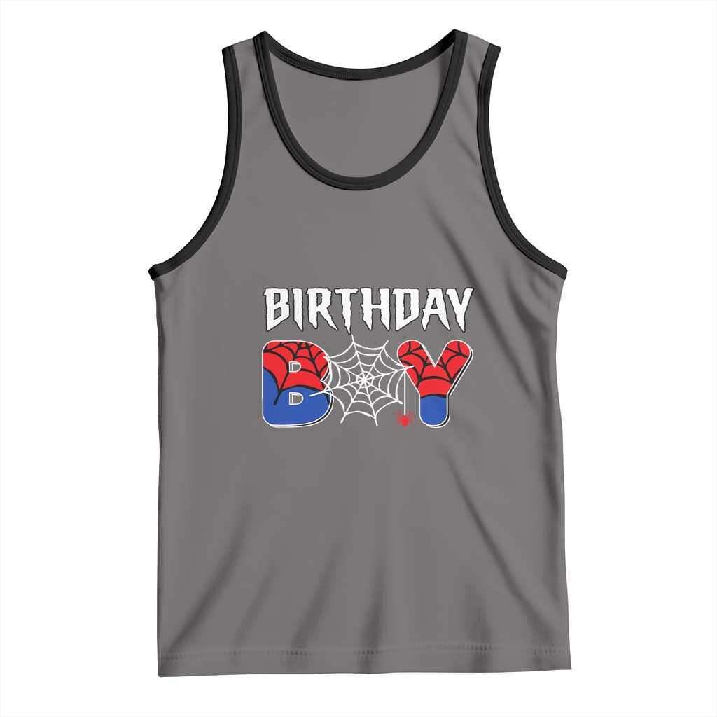 Spider Birthday Boy Tank Top Bday Spiders Party