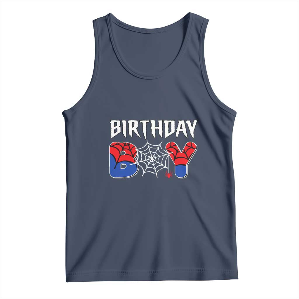 Spider Birthday Boy Tank Top Bday Spiders Party