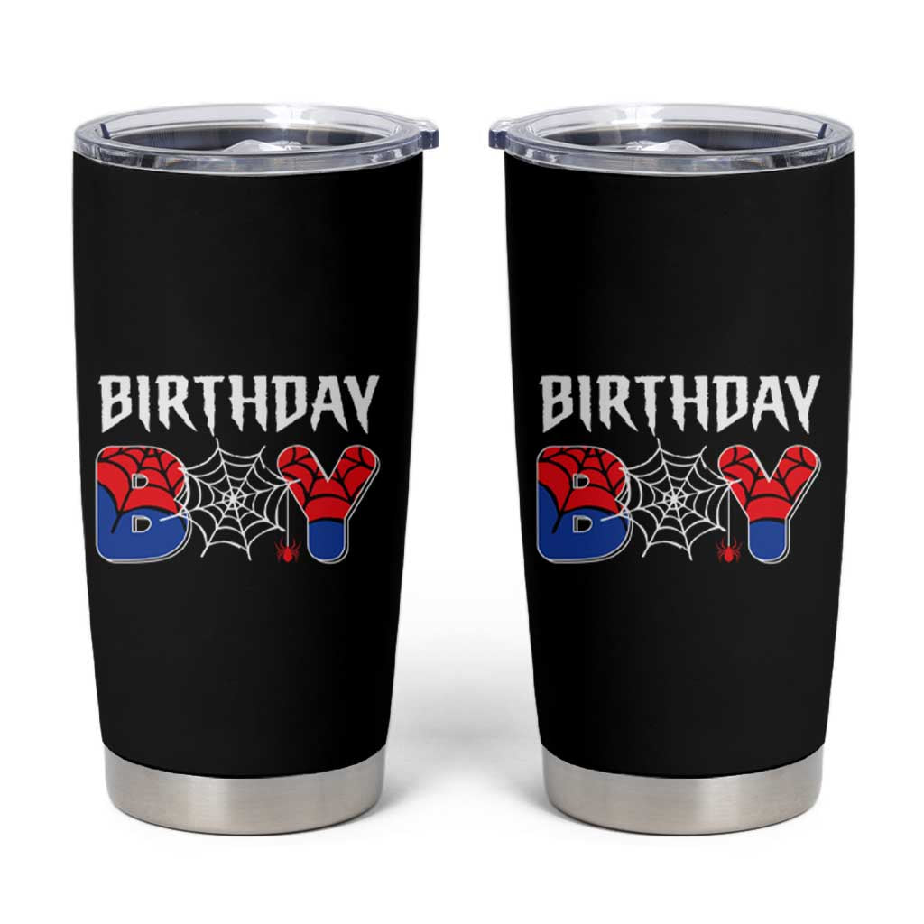 Spider Birthday Boy Tumbler Cup Bday Spiders Party