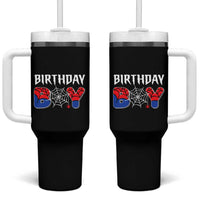 Spider Birthday Boy Tumbler With Handle Bday Spiders Party
