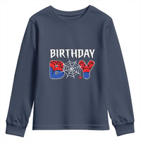 Spider Birthday Boy Youth Sweatshirt Bday Spiders Party