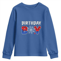 Spider Birthday Boy Youth Sweatshirt Bday Spiders Party