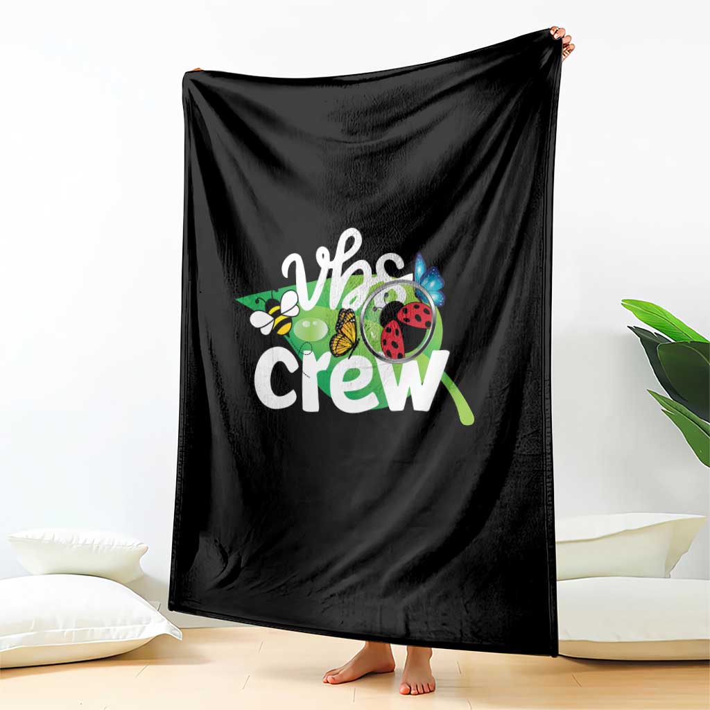 VBS Crew 2025 Throw Blanket Magnified Smallest Insects Adventure Vacation Bible School Squad - Wonder Print Shop