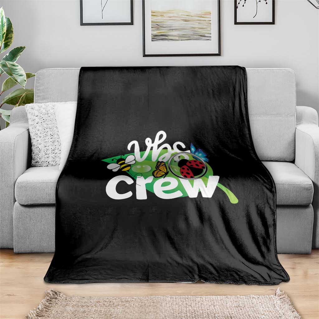 VBS Crew 2025 Throw Blanket Magnified Smallest Insects Adventure Vacation Bible School Squad - Wonder Print Shop