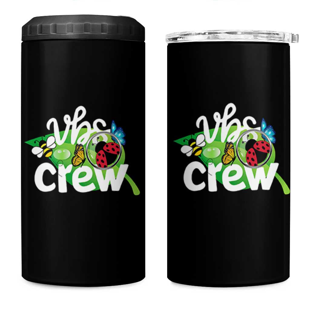 VBS Crew 2025 4 in 1 Can Cooler Tumbler Magnified Smallest Insects Adventure Vacation Bible School Squad - Wonder Print Shop