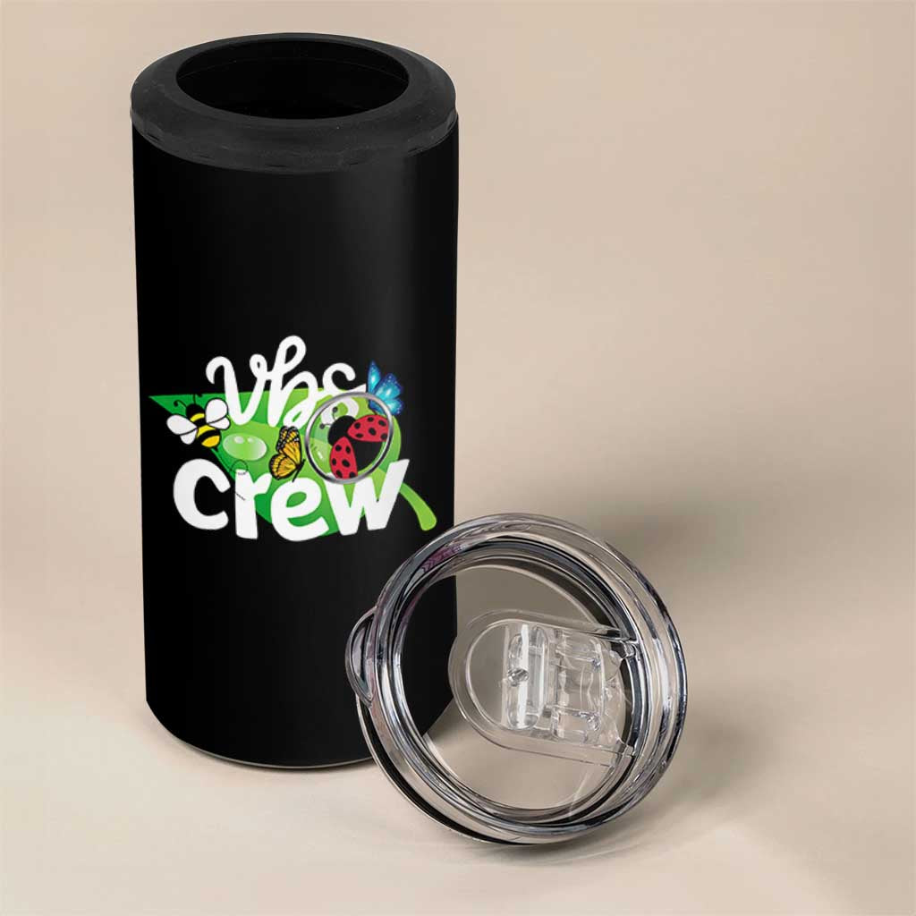 VBS Crew 2025 4 in 1 Can Cooler Tumbler Magnified Smallest Insects Adventure Vacation Bible School Squad - Wonder Print Shop