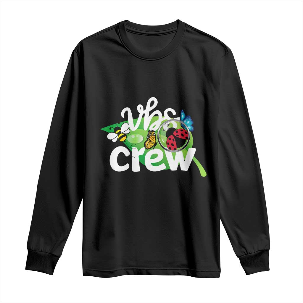 VBS Crew 2025 Long Sleeve Shirt Magnified Smallest Insects Adventure Vacation Bible School Squad - Wonder Print Shop