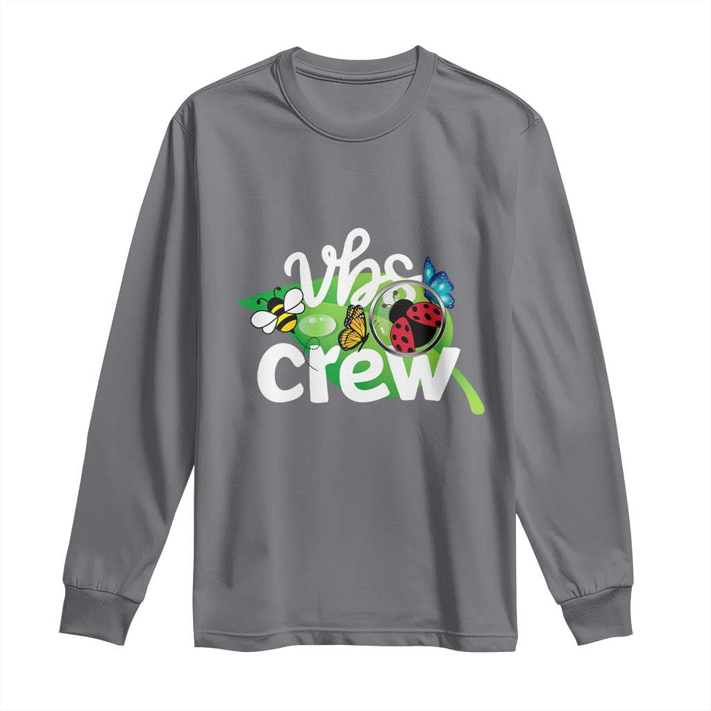 VBS Crew 2025 Long Sleeve Shirt Magnified Smallest Insects Adventure Vacation Bible School Squad - Wonder Print Shop