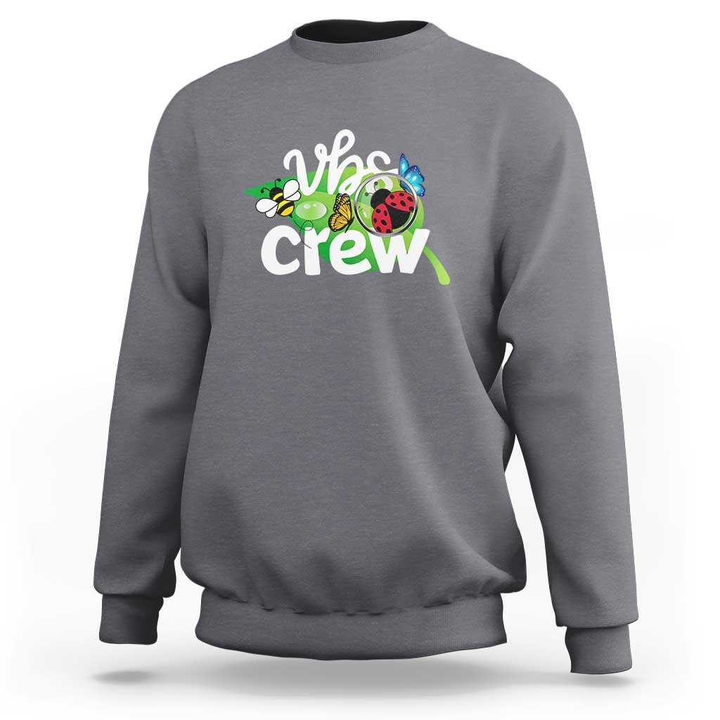 VBS Crew 2025 Sweatshirt Magnified Smallest Insects Adventure Vacation Bible School Squad - Wonder Print Shop