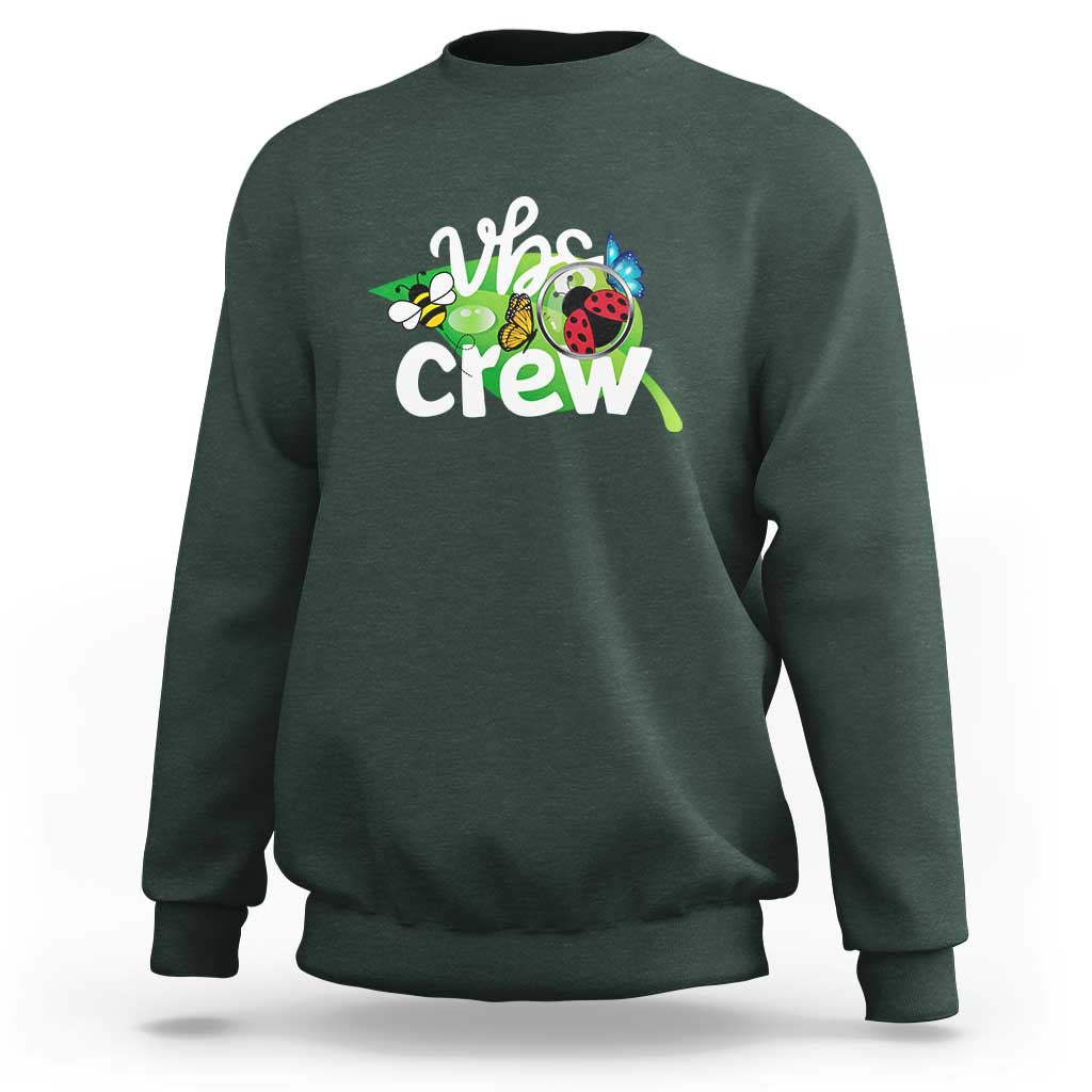 VBS Crew 2025 Sweatshirt Magnified Smallest Insects Adventure Vacation Bible School Squad - Wonder Print Shop