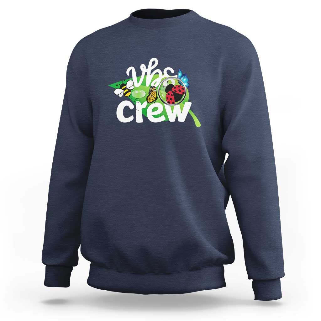 VBS Crew 2025 Sweatshirt Magnified Smallest Insects Adventure Vacation Bible School Squad - Wonder Print Shop