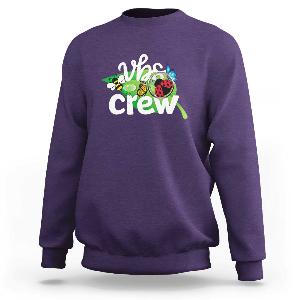 VBS Crew 2025 Sweatshirt Magnified Smallest Insects Adventure Vacation Bible School Squad - Wonder Print Shop