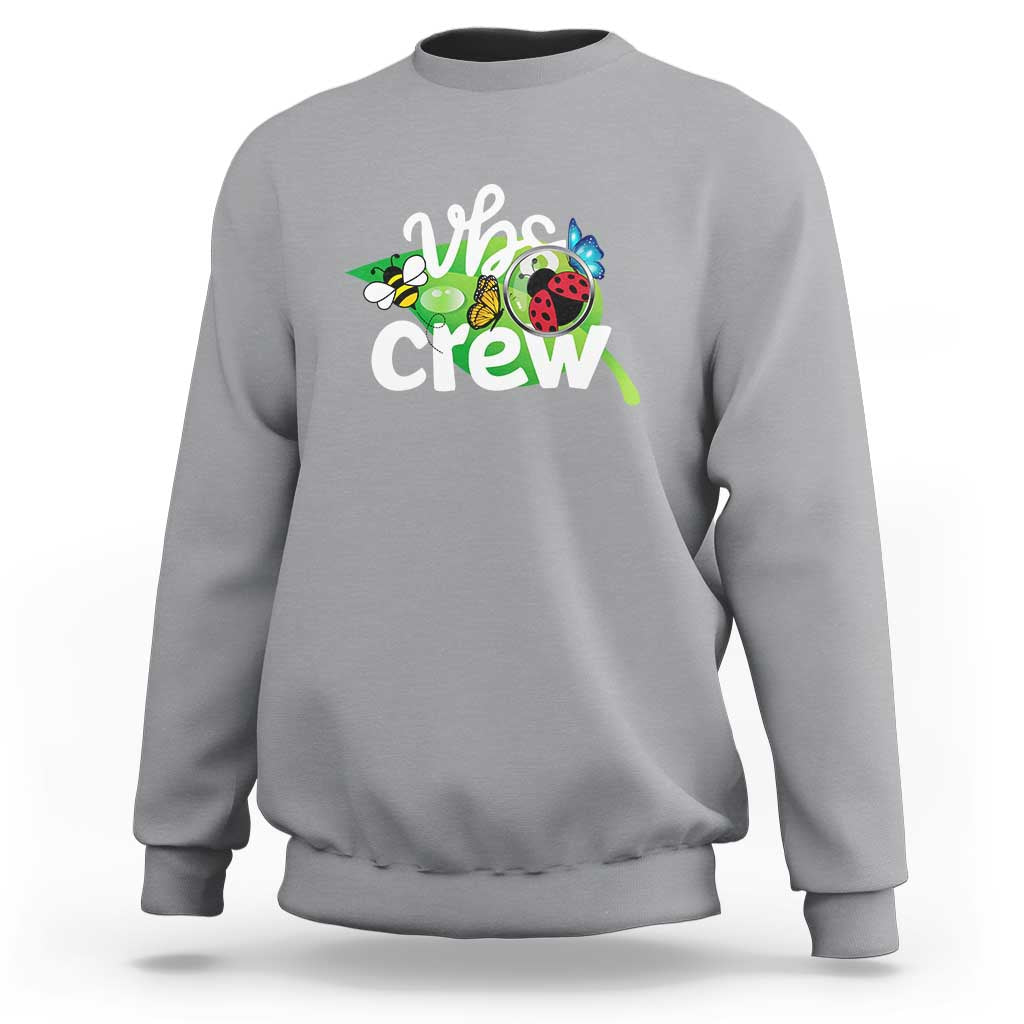 VBS Crew 2025 Sweatshirt Magnified Smallest Insects Adventure Vacation Bible School Squad - Wonder Print Shop
