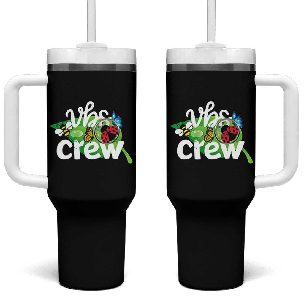 VBS Crew 2025 Tumbler With Handle Magnified Smallest Insects Adventure Vacation Bible School Squad - Wonder Print Shop