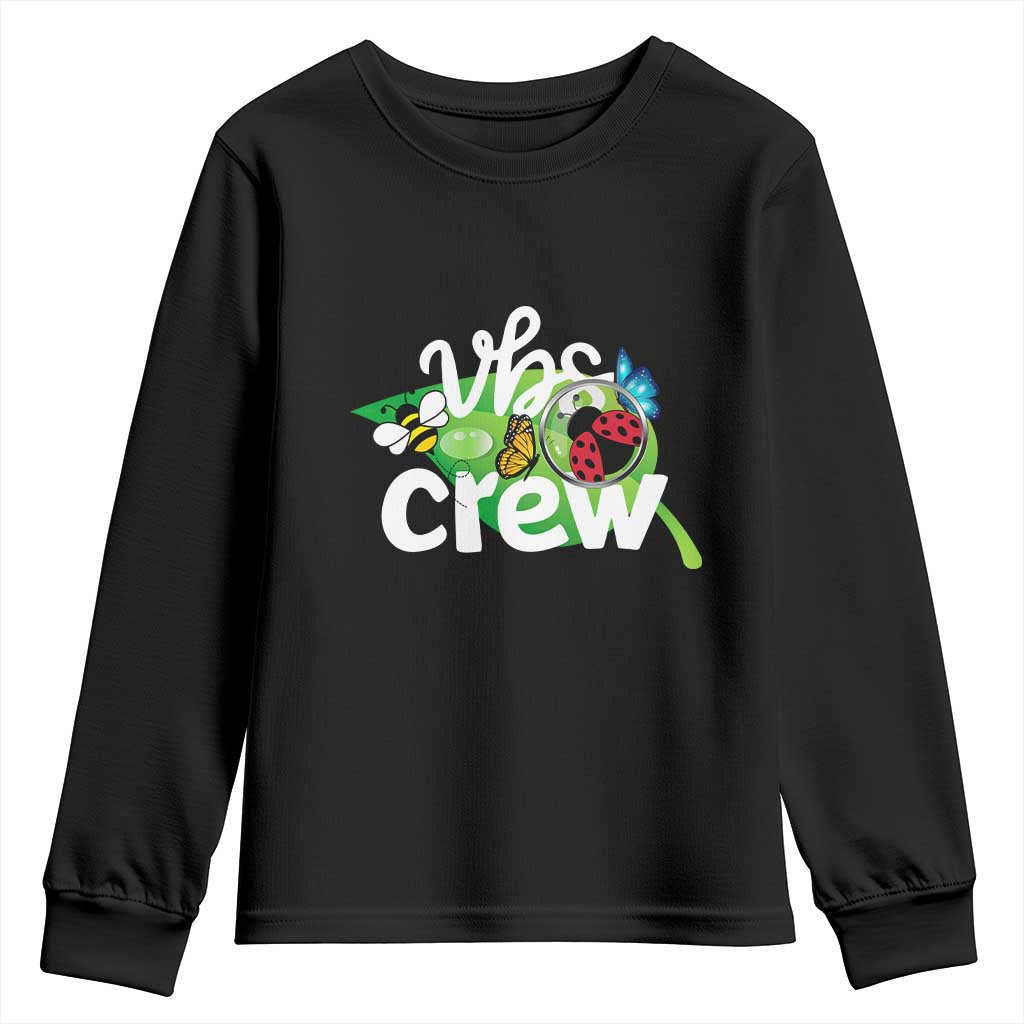 VBS Crew 2025 Youth Sweatshirt Magnified Smallest Insects Adventure Vacation Bible School Squad - Wonder Print Shop