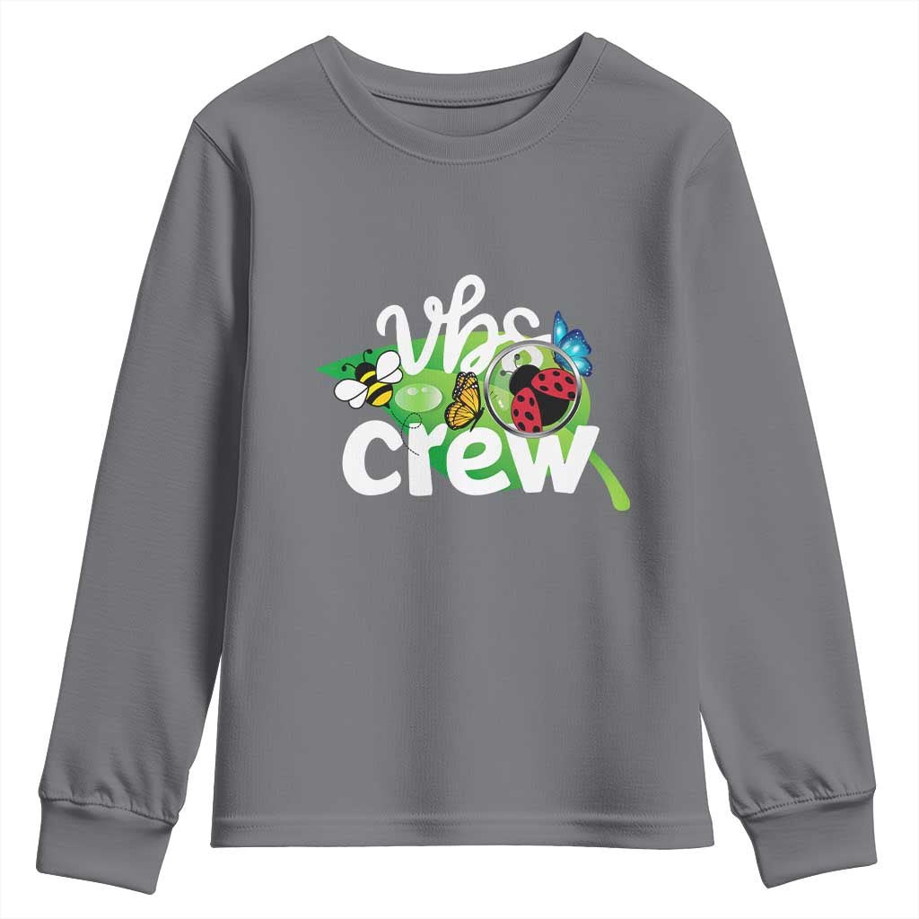 VBS Crew 2025 Youth Sweatshirt Magnified Smallest Insects Adventure Vacation Bible School Squad - Wonder Print Shop