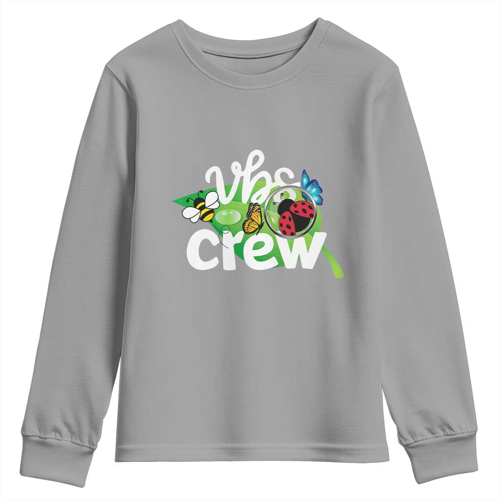 VBS Crew 2025 Youth Sweatshirt Magnified Smallest Insects Adventure Vacation Bible School Squad - Wonder Print Shop