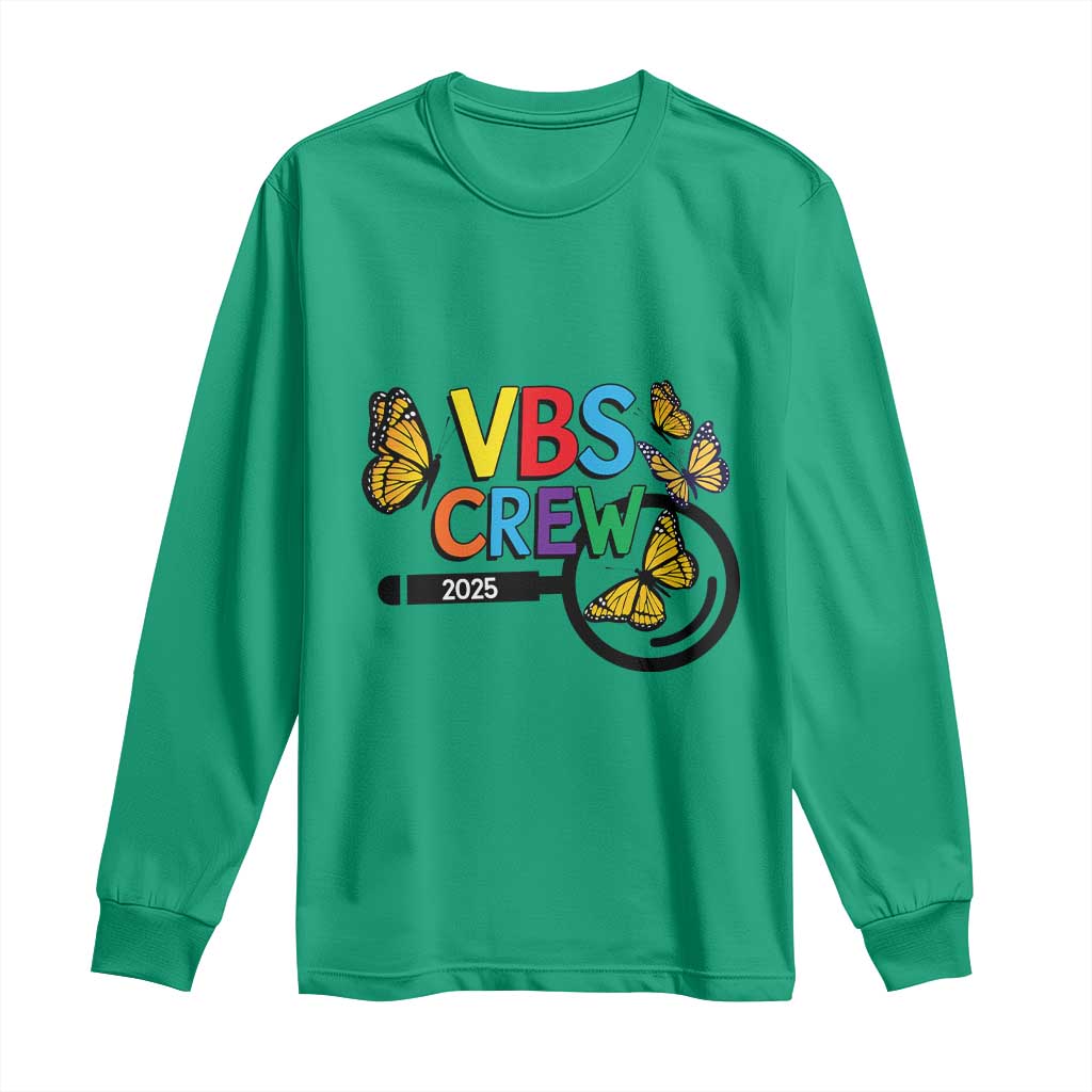 VBS 2025 Long Sleeve Shirt Magnified Vacation Bible School Butterfly VBS Team