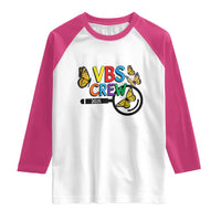 VBS 2025 Raglan Shirt Magnified Vacation Bible School Butterfly VBS Team