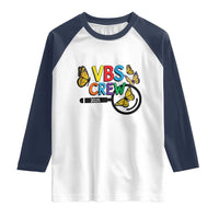 VBS 2025 Raglan Shirt Magnified Vacation Bible School Butterfly VBS Team