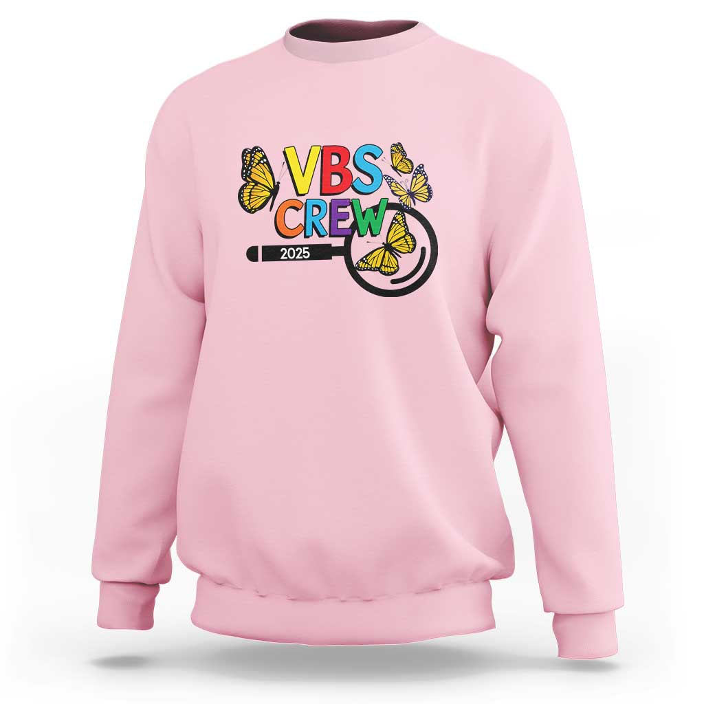 VBS 2025 Sweatshirt Magnified Vacation Bible School Butterfly VBS Team