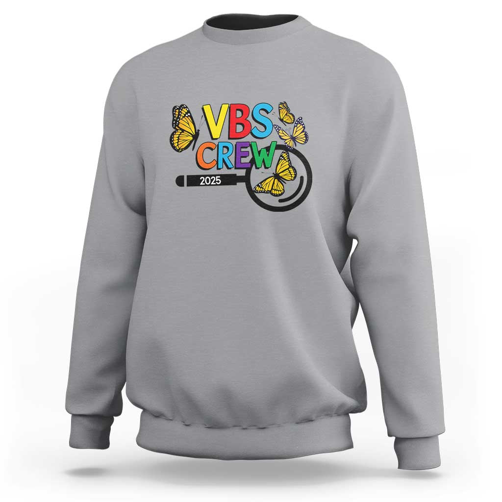 VBS 2025 Sweatshirt Magnified Vacation Bible School Butterfly VBS Team