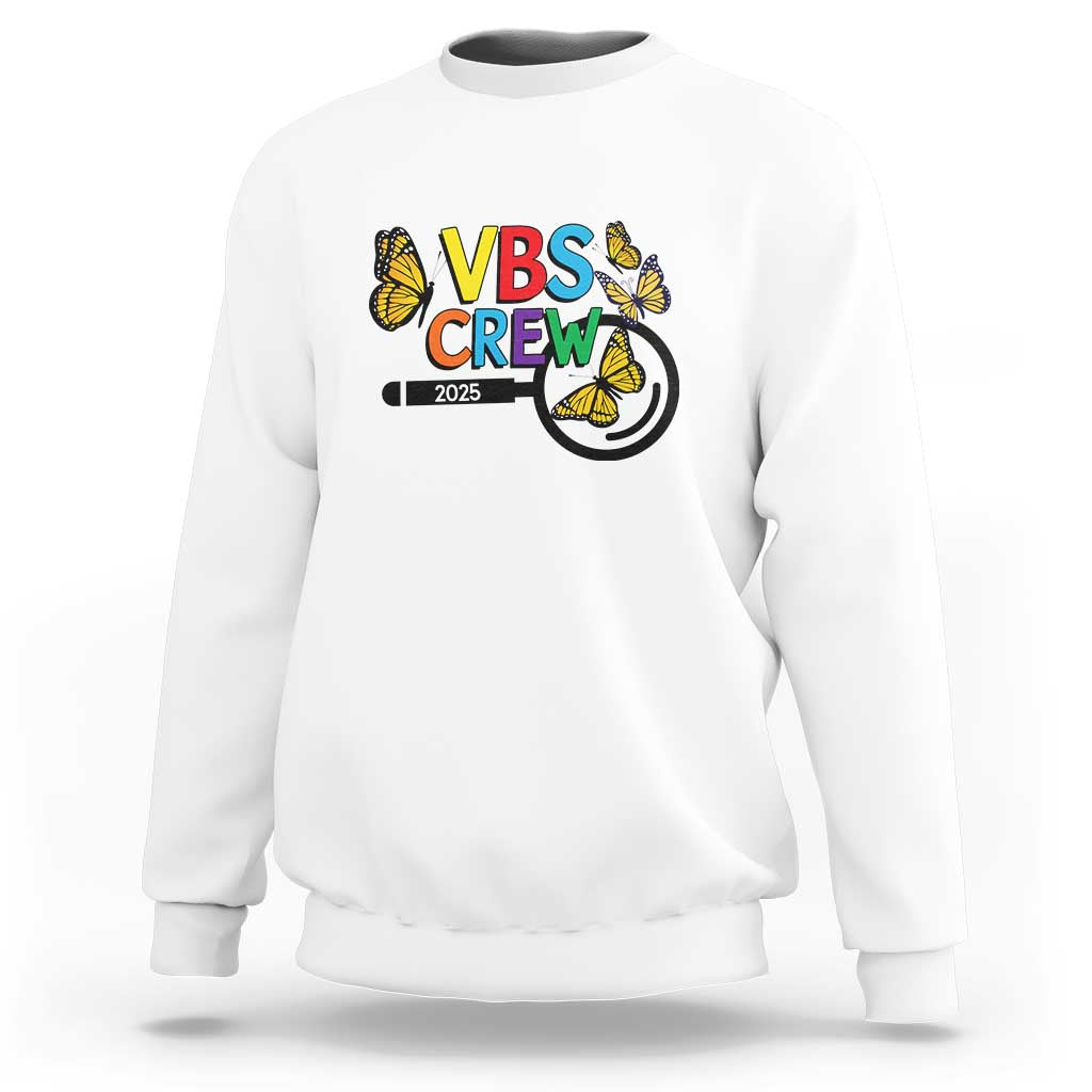 VBS 2025 Sweatshirt Magnified Vacation Bible School Butterfly VBS Team