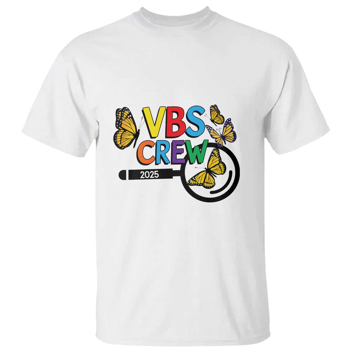 VBS 2025 T Shirt Magnified Vacation Bible School Butterfly VBS Team