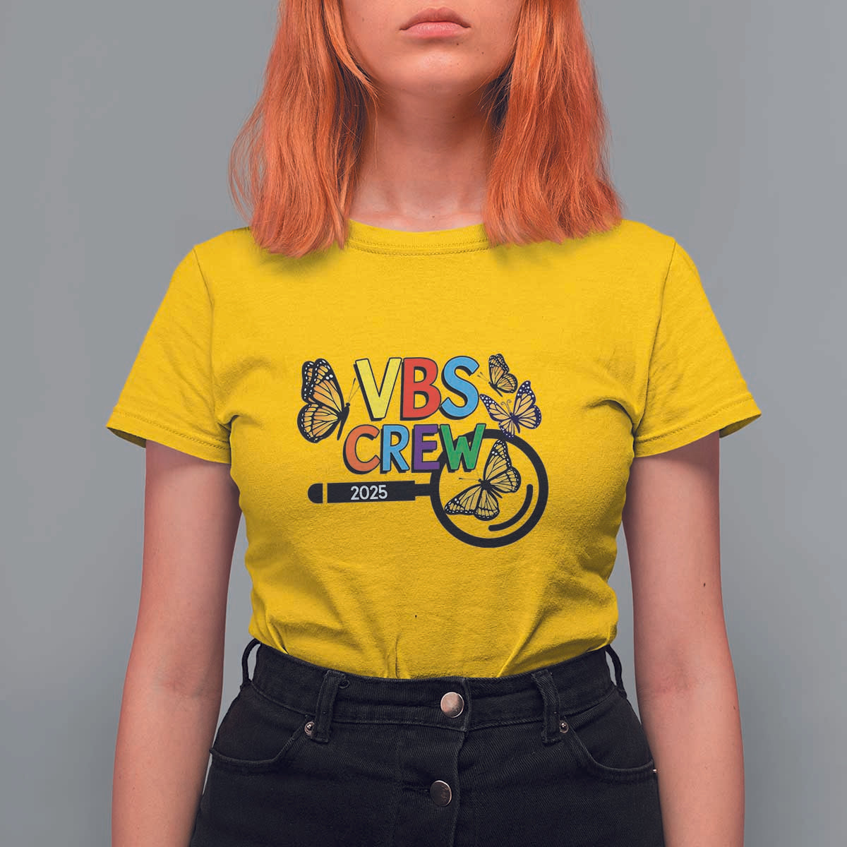 VBS 2025 T Shirt For Women Magnified Vacation Bible School Butterfly VBS Team