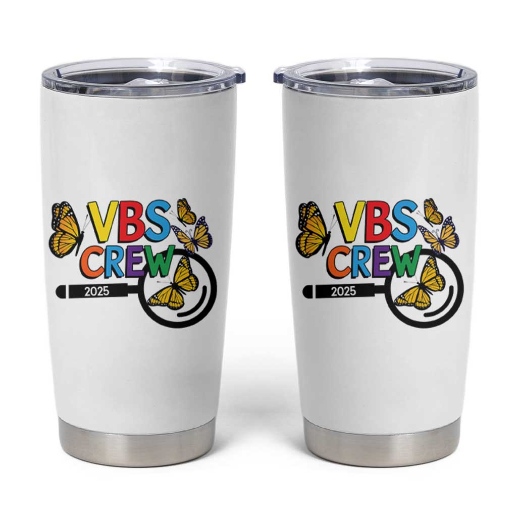 VBS 2025 Tumbler Cup Magnified Vacation Bible School Butterfly VBS Team