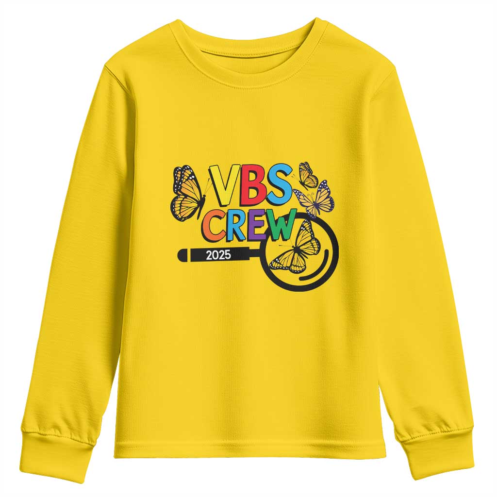 VBS 2025 Youth Sweatshirt Magnified Vacation Bible School Butterfly VBS Team