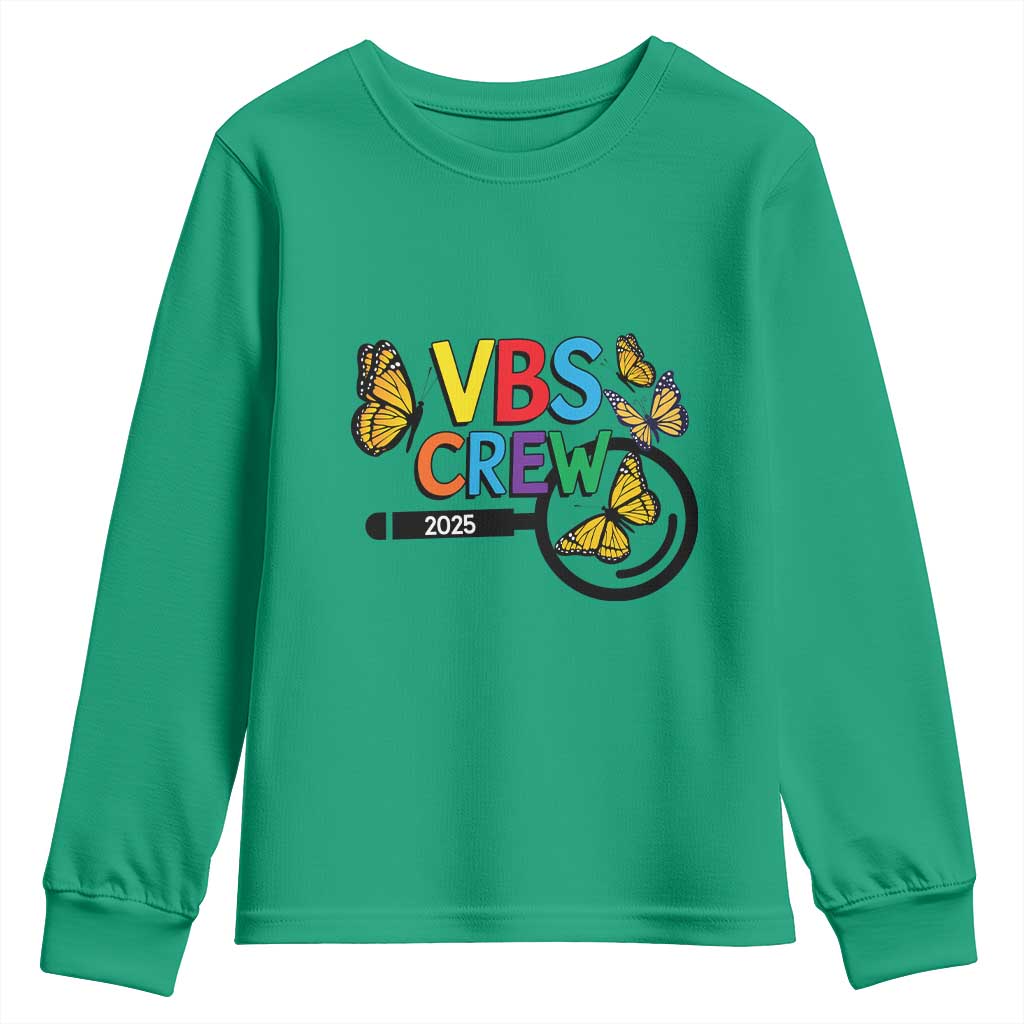 VBS 2025 Youth Sweatshirt Magnified Vacation Bible School Butterfly VBS Team