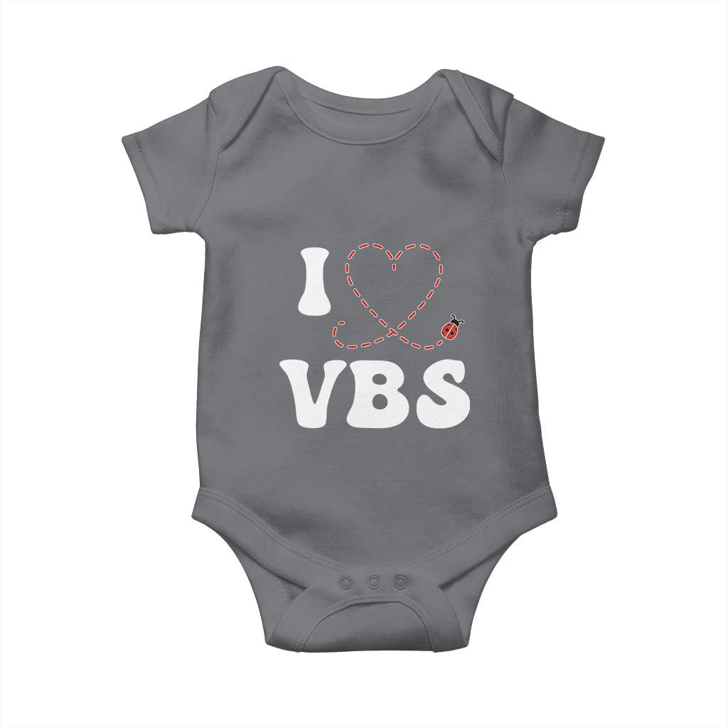 I Love VBS 2025 Baby Onesie Vacation Bible School Ladybug VBS Team