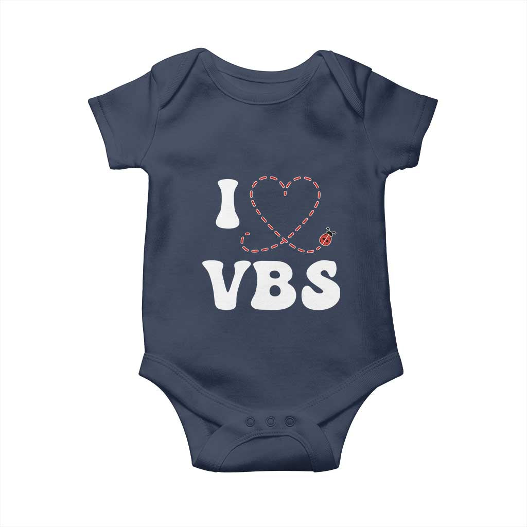 I Love VBS 2025 Baby Onesie Vacation Bible School Ladybug VBS Team